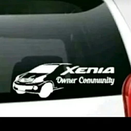 Stiker Xenia Kaca Mobil Belakang Keren Sticker Xenia Owner Kaca Mobil