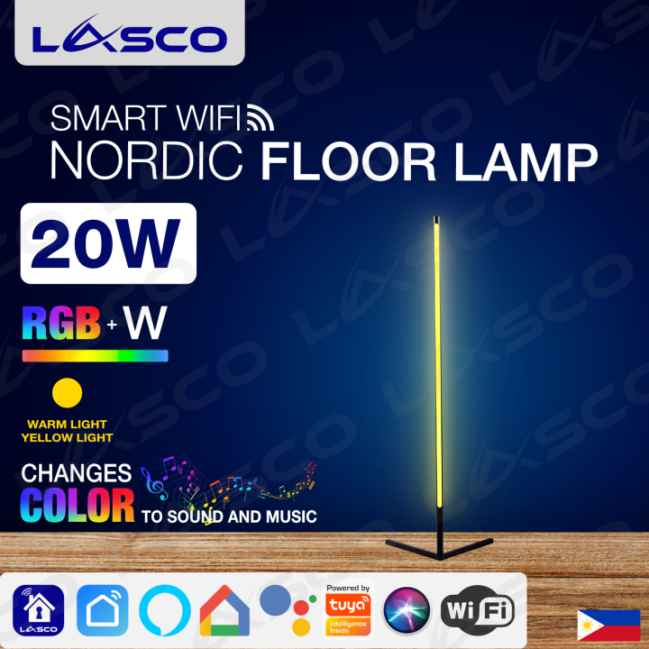 Lasco Smart Wifi Nordic Floor Lamp Ambient Light For Corner Room And