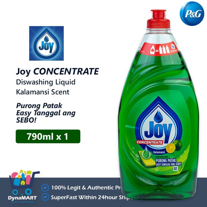 Joy Dishwashing Liquid Concentrate 790ML Kalamansi Scent Concentrated