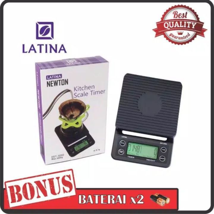 Timbangan Kopi Digital Latina Newton Dst Kg G With Timer