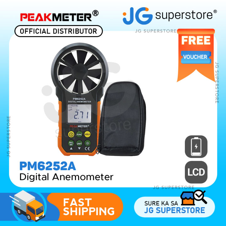 Peakmeter Pm A Digital Anemometer Wind Speed Air Volume Measuring