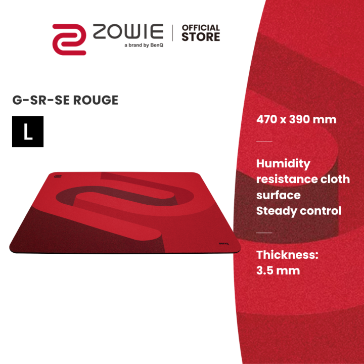 Benq Zowie G Sr Se Rouge Red Gaming Mouse Pad For Esports Lazada