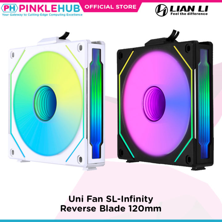 PinkleHub Lian Li Uni Fan SL Infinity Reverse Blade 120mm Chassis Fan