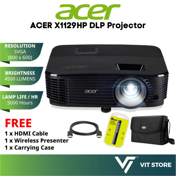 Acer X1129HP SVGA 4500 Lumens DLP Projector Lazada