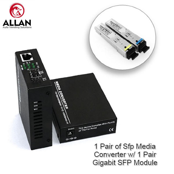 Allan Gigabit Media Converter SFP Transceiver Module 1000Mbps Fast