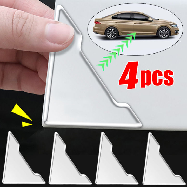 Pcs Universal Car Door Corner Anti Collision Covers Transparent