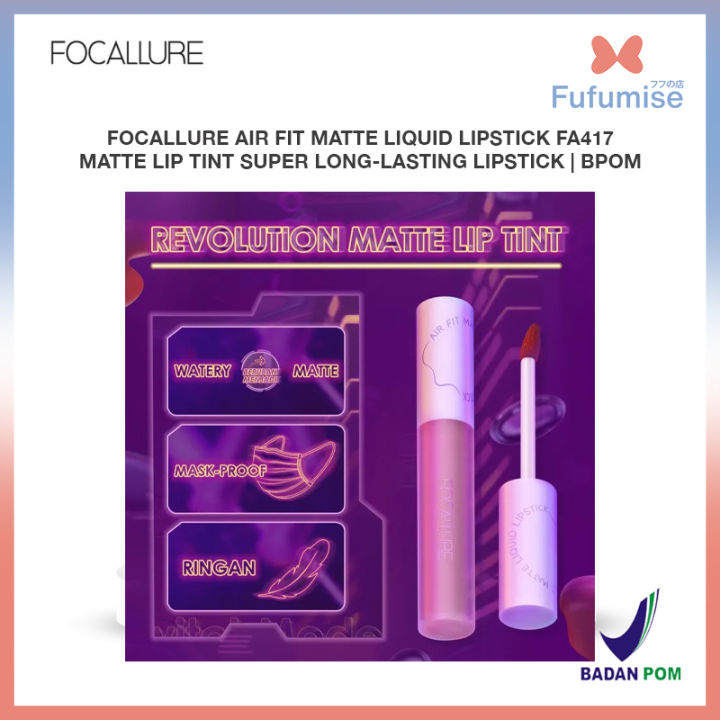 Focallure Air Fit Matte Liquid Lipstick Fa Matte Lip Tint Super