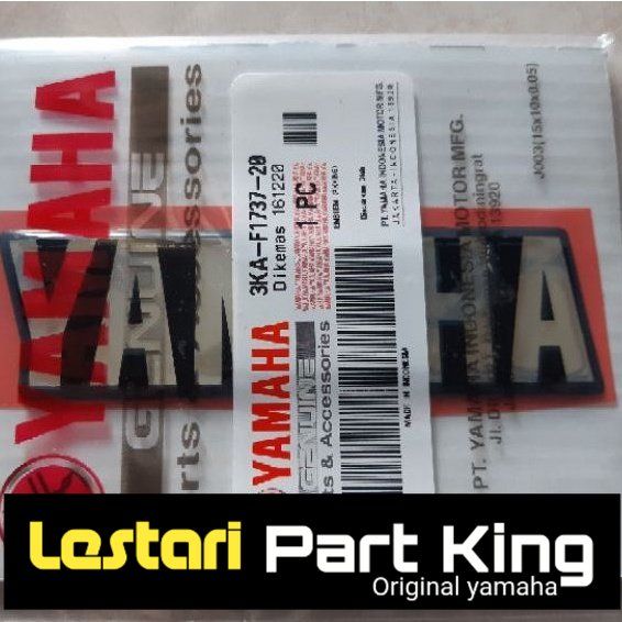 Stiker Emblem Yamaha Silver Untuk Di Dop Tutup Aki Rx King Asli