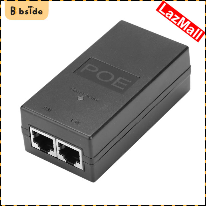 Bside Tool Store 24V 0 5A 24W Desktop POE Power Injector Ethernet