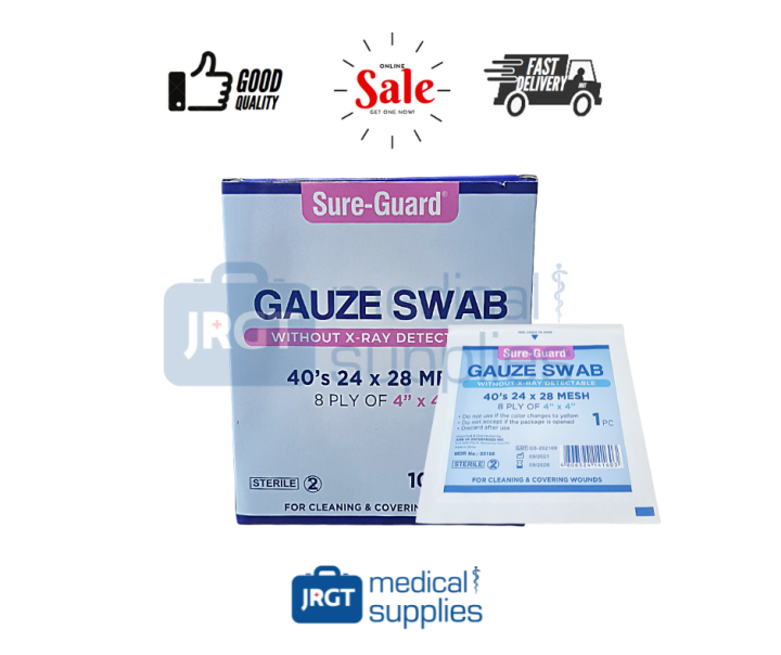 Sterile Gauze Pad 1 Box 100 Pcs Sure Guard Lazada PH