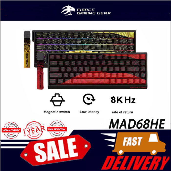 Madlions Mad He Gaming Magnetic Switch Keyboard Wired Connection