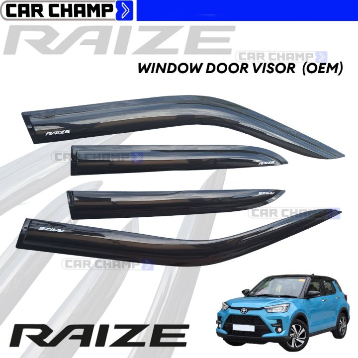 Toyota Raize 2022 To 2024 OEM INJECTION TYPE Window Door Rain Visor