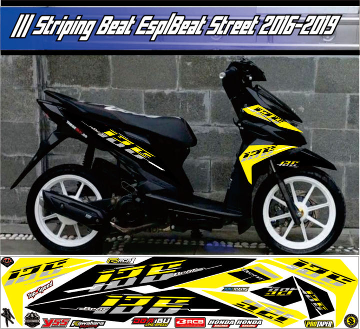 Stiker Beat Striping Decal Honda Beat Esp Variasi