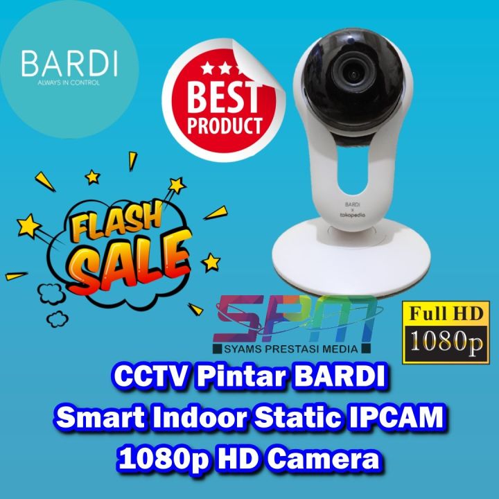 CCTV Pintar BARDI Smart Indoor Static IPCAM 1080p HD Camera Terlaris