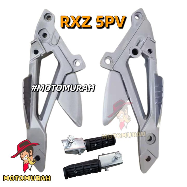 RXZ 5PV CATALYZER FOOTREST BRACKET LEFT RIGHT BESI KAKI PIJAK BELAKANG