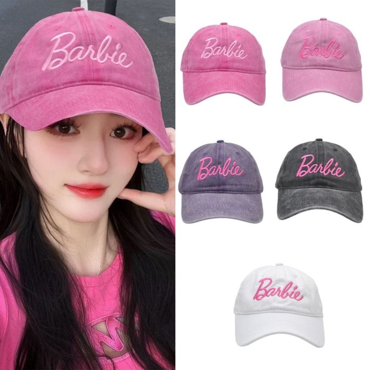 Maxi Pink Color Barbie Baseball Cap Embroidery Letter Sport Caps