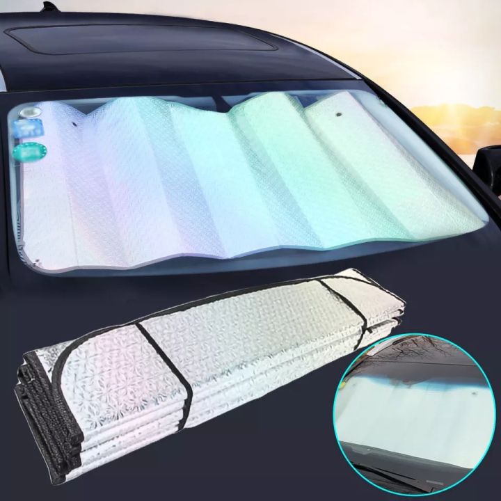 Retractable Aluminum Car Sun Shade 130x60CM 140X70CM 150X80CM