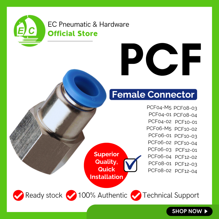 PCF Female Connector Pneumatic Air Fitting Female Thread Socket Quick