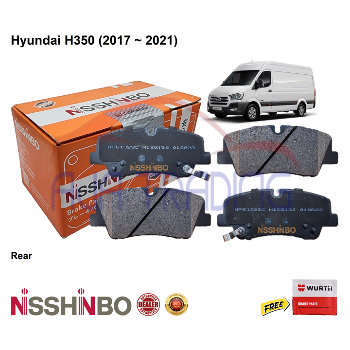 Genuine Nisshinbo Rear Brake Pads With Shims For Hyundai H