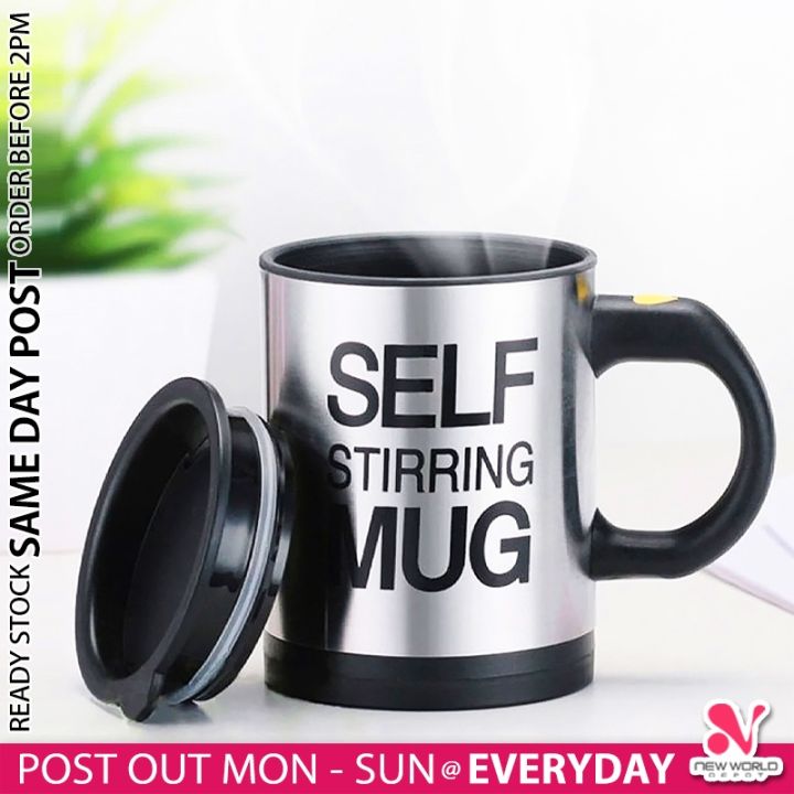 Electric Self Stirring Mug Coffee Tea Milk Stainless