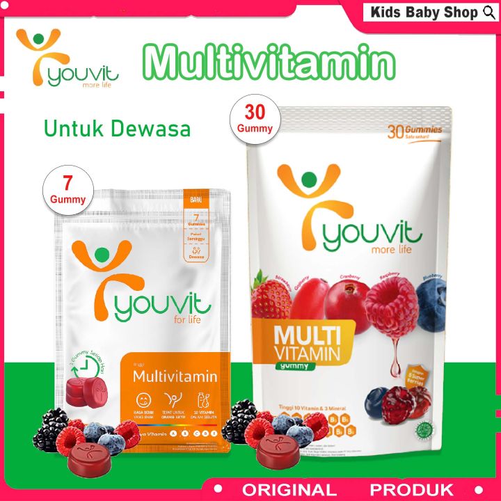 Youvit Multivitamin Dewasa Suplemen Dengan Vitamin C Vitamin D Untuk