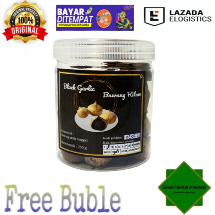 Black Garlic Bawang Putih Tunggal Bawang Lanang Gr Lazada