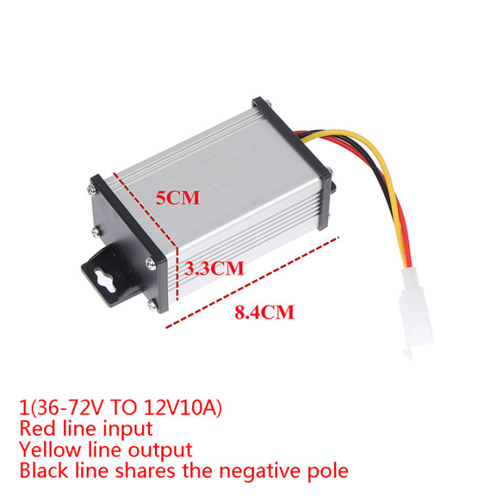 หมอแปลง DC 36V 48V 60V 72V 96V เปน12V 10A 20A เครองแปลงจกรยานไฟฟา