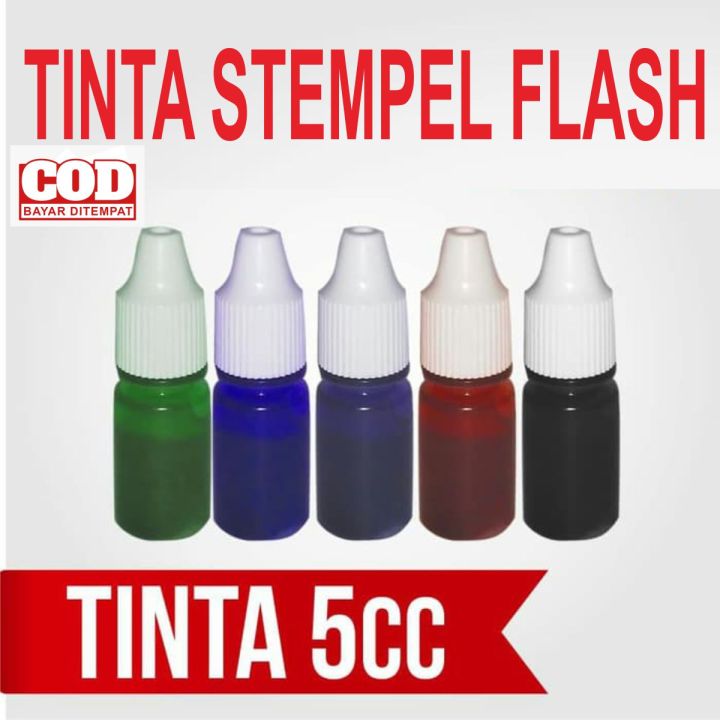 COD Isi Tinta Stempel Flash Otomatis Anti Air Pudar Permanen