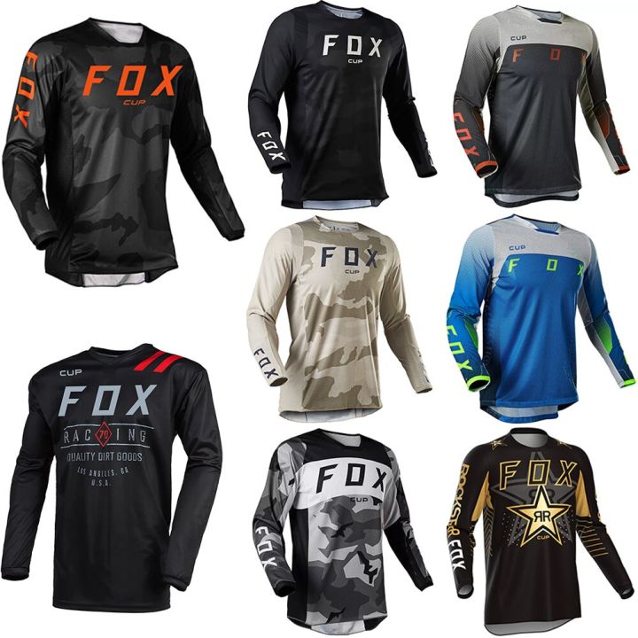 Men S Downhill Jerseys Fox Cup Mountain Bike Mtb Shirts Offroad Dh