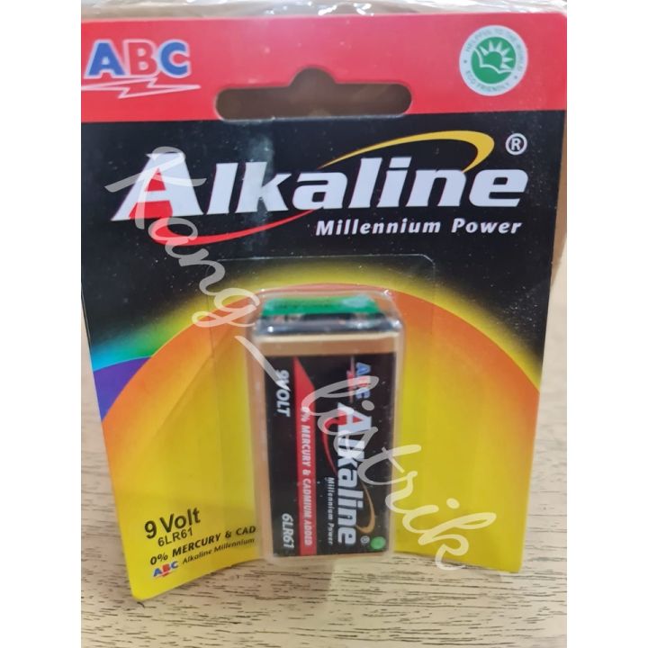 Baterai ABC Kotak ABC Alkaline Batre 9 Volt 6LR61 Baterai 9V