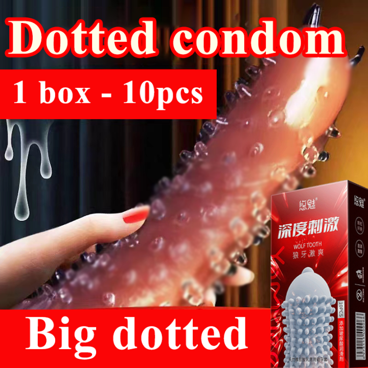 1box 10pcs Best Sex Condoms With Spikes Bolitas Natural Latex Is Safe