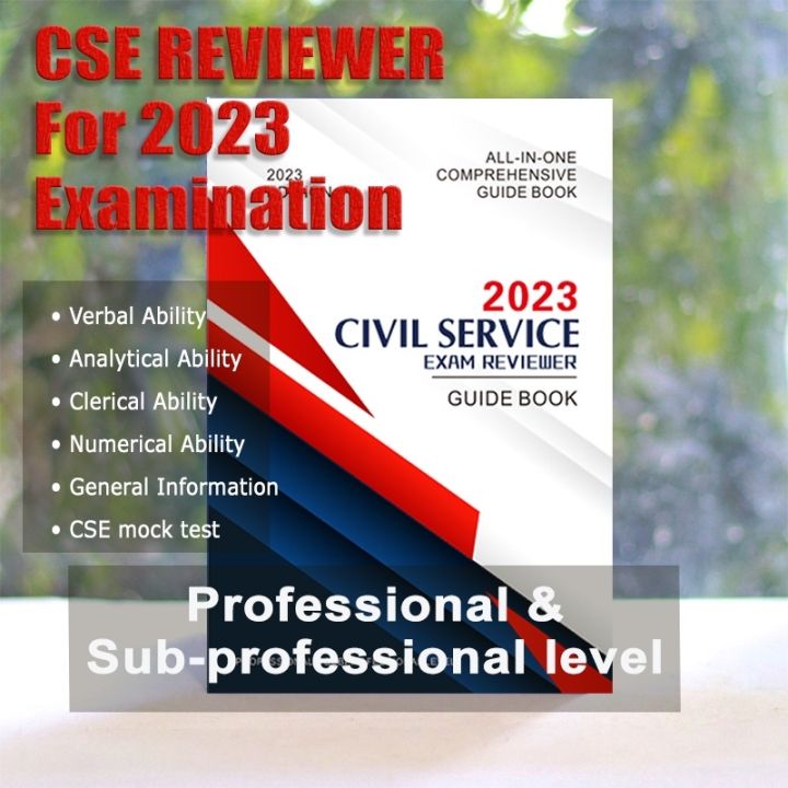 Cse Civil Service Exam Reviewer Edition Cod Lazada Ph