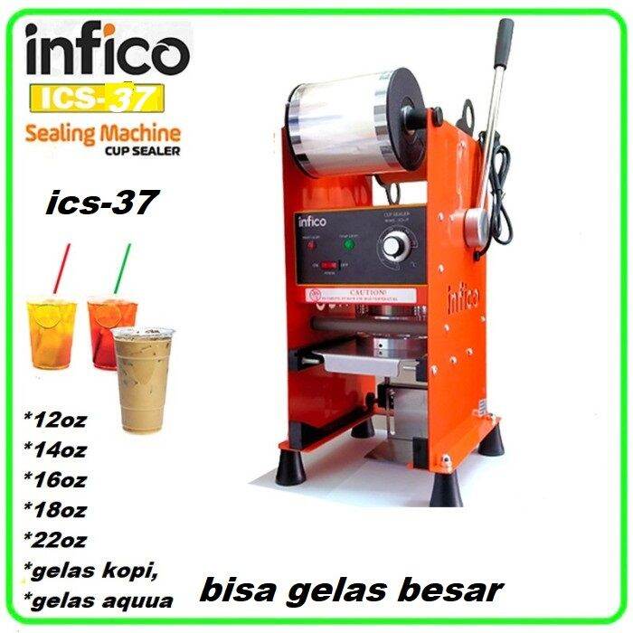 MESIN CUP SEALER INFICO ICS 37 MESIN PRESS GELAS MANUAL UNTUK SEMUA