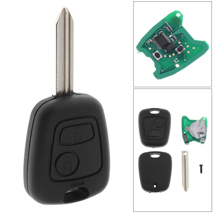 Mhz Keyless Uncut Flip Remote Key Buttons Fob With Id Chip