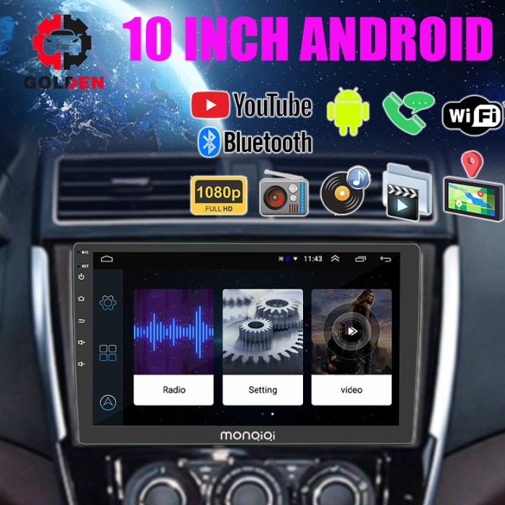 Monqiqihead Unit Android Inch Din Double Din Tv Tv Android