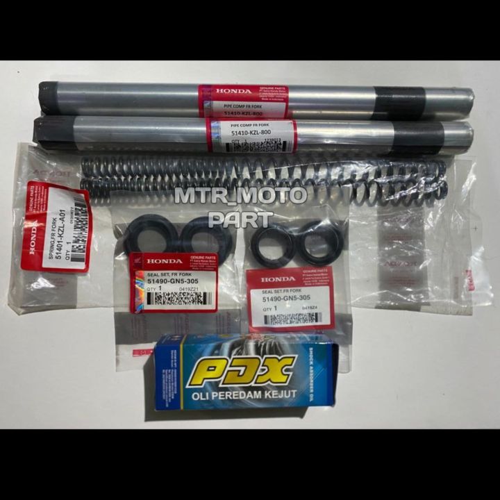 Paket Shock Depan Set As Per Seal Oli All Matic Beat Vario Scoopy Spacy