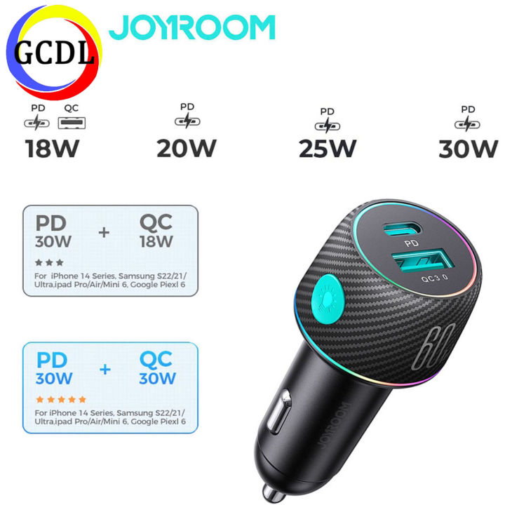 Joyroom Jr Ccn W In Fast Car Charger Pd W Qc W Pps W