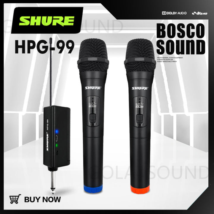 GOLA SOUND SHURE HPG 99 Professional Wireless Microphone Two Channel