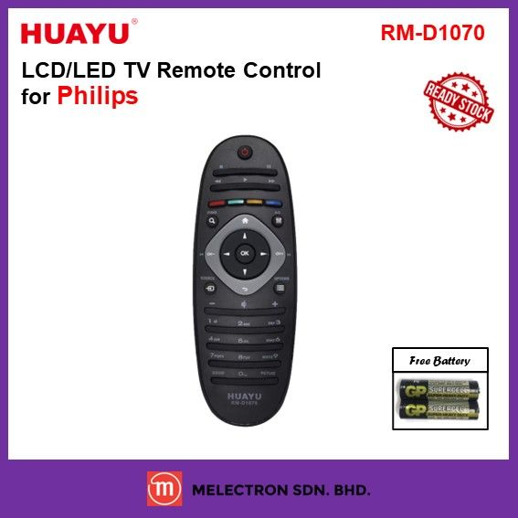 Huayu Rm D Philips Lcd Led Tv Remote Control Lazada