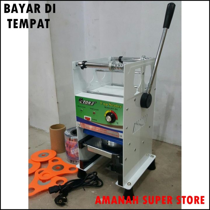 ALAT MESIN CUP SEALER ETON ET D1 GELAS 12 22 OZ ORIGINAL ETON