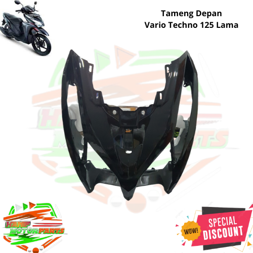 Tameng Dada Panel Depan Besar Vario Techno Fi Kzr Hitam Cover