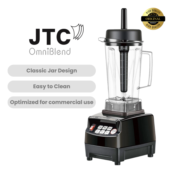 JTC TM 800 Omniblend V Heavy Duty Commercial Blender 2L Black With 1