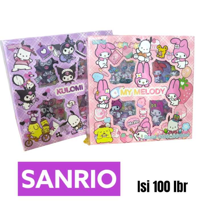 Stiker Sanrio Collaboration Melody Lotso Sanrio Kurumi Senmu Isi