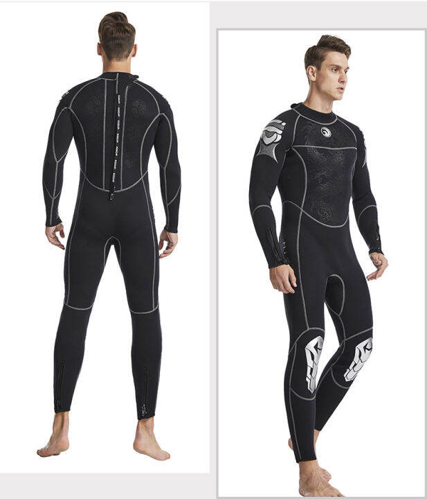 HISEA 1 5mm Wetsuit Men Warm Long Sleeve Surf Suit Jellyfish Suit CR