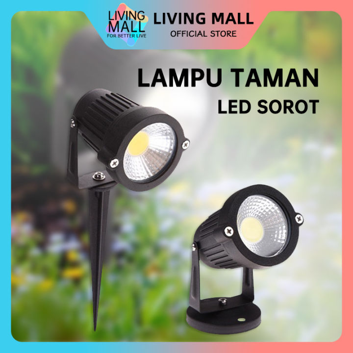 LED Halaman Lampu Spotlight 5W Teras Outdoor Taman Sorot Tancap Spot