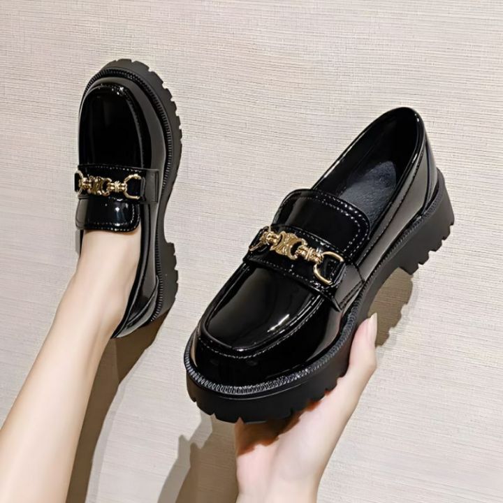 Sepatu Docmart Wanita Hitam Sepatu Oxford Wanita Kasual Musim Semi 2023