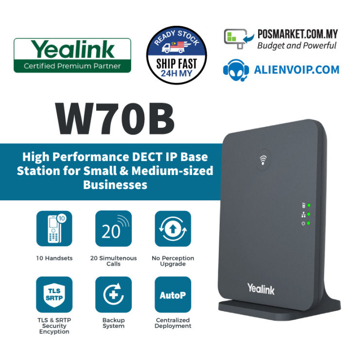 Yealink W B High Performance Dect Ip Base Station Lazada