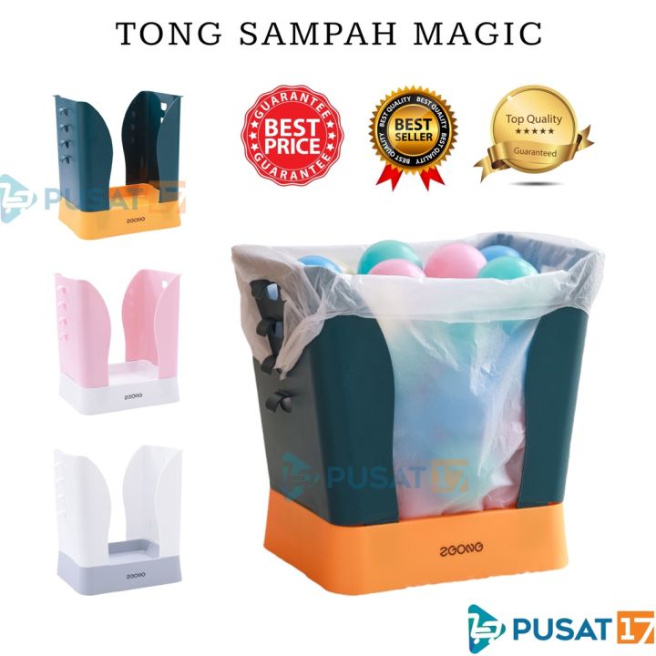 Pusat Tong Sampah Magic Tong Sampah Lipat Adjustable Tempat