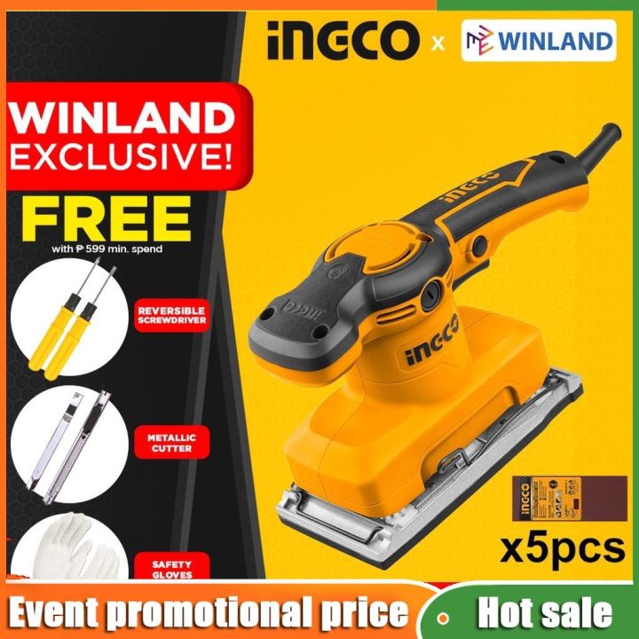 Ingco By Winland Finishing Sander Sanding Machine Power Tools W