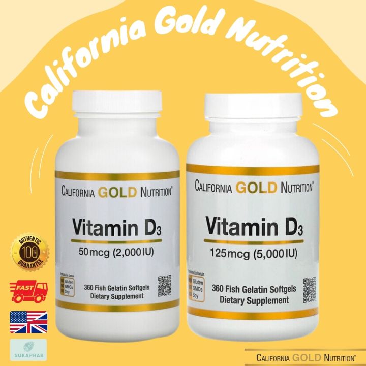 California Gold Nutrition Vitamin D Mcg Iu